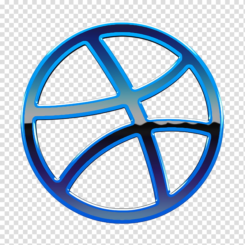 dribbble icon, Blue, Symbol, Electric Blue, Rim, Circle, Peace Symbols transparent background PNG clipart