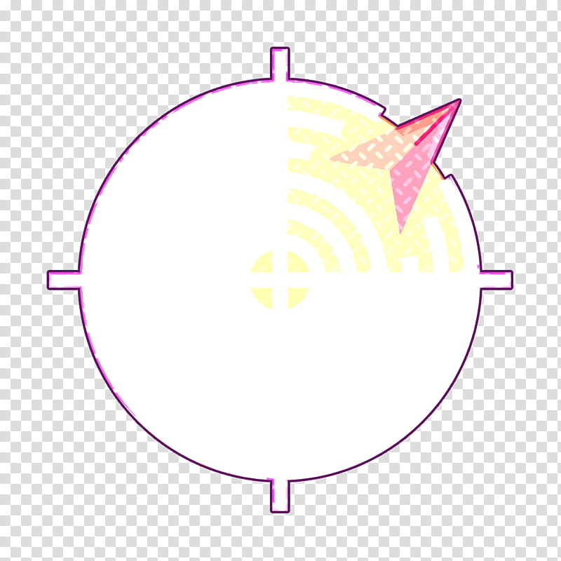 Radar icon Navigation icon Area icon, Violet, Pink, Purple, Light, Magenta, Circle, Line transparent background PNG clipart