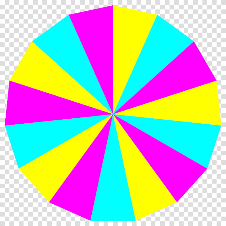 ycm pentadecagon, multicolored wheel transparent background PNG clipart