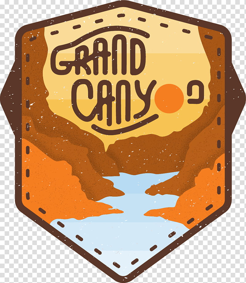 Park, Grand Canyon, Logo, Grand Canyon National Park, United States Of America, Orange, Emblem, Signage transparent background PNG clipart
