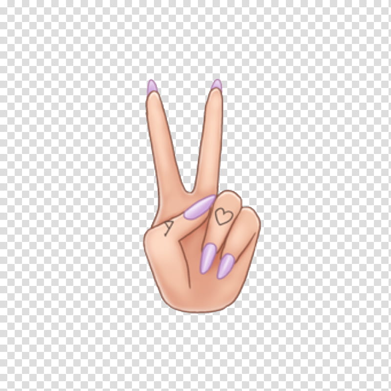 peace hand sign transparent background PNG clipart