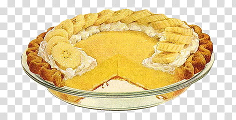 Vintage Cake AD s, banana pie transparent background PNG clipart