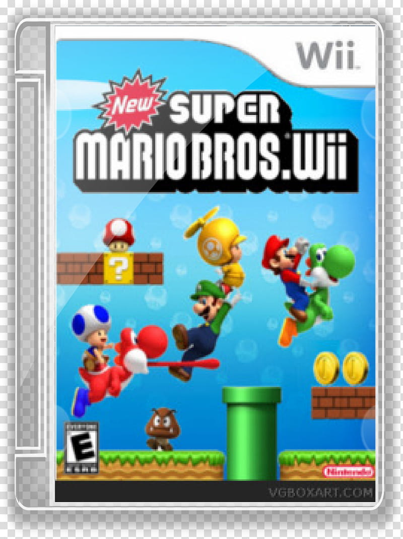 Super Mario Jewel Case, New Super Mario Bros Wii transparent background PNG clipart