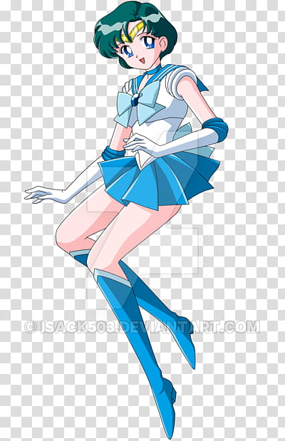 Sailor Mercury Perfect color transparent background PNG clipart