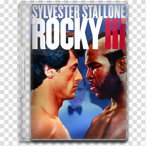 Movie Icon Mega , Rocky III, Rocky III DVD case illustration transparent background PNG clipart