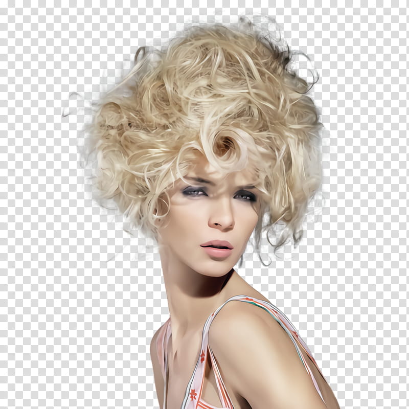 hair blond hairstyle face chin, Wig, Human, Costume, Fashion Accessory, Surfer Hair transparent background PNG clipart