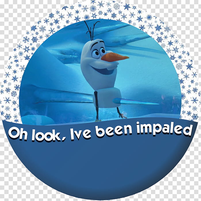 Impaled Olaf transparent background PNG clipart