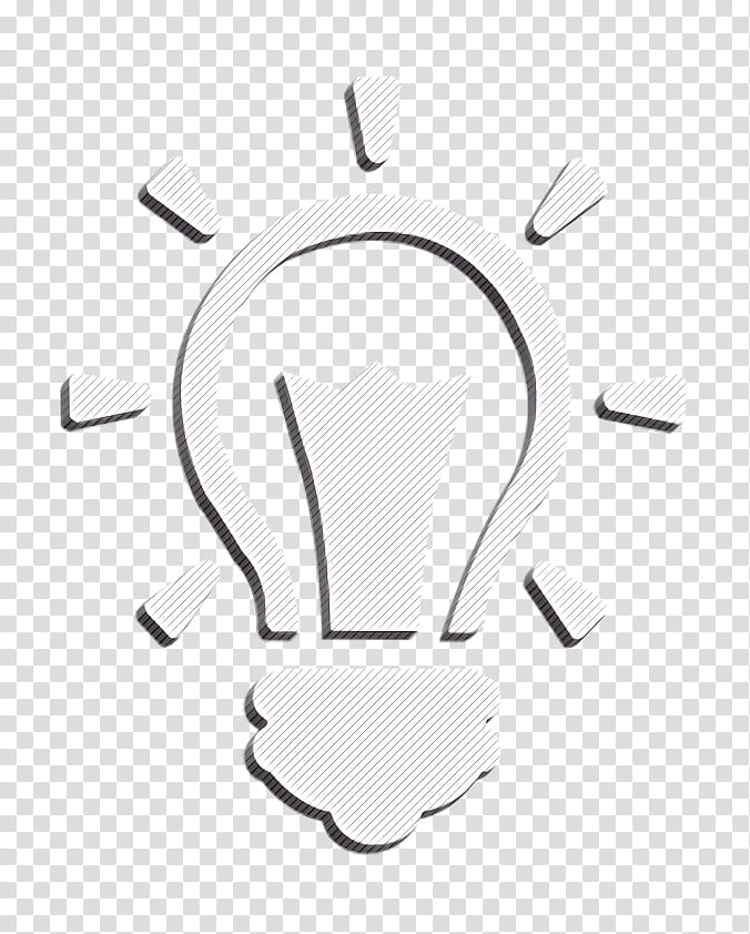 artistic icon bulb icon creative icon, Idea Icon, Inventive Icon, Emblem, Logo, Symbol, Blackandwhite, Animation transparent background PNG clipart