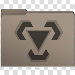 Pokemon TCG Set Computer Folder Icons, Metal-Type, rectangular gray and brown folder icon illustration transparent background PNG clipart