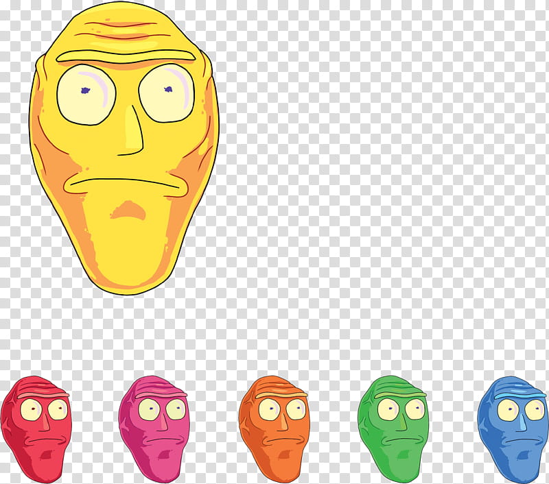 Rick and Morty HQ Resource , assorted-color face transparent background PNG clipart