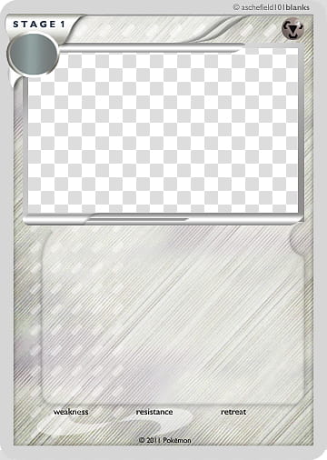 LunarEclipse Blanks , empty Pokemon Stage  game card transparent background PNG clipart