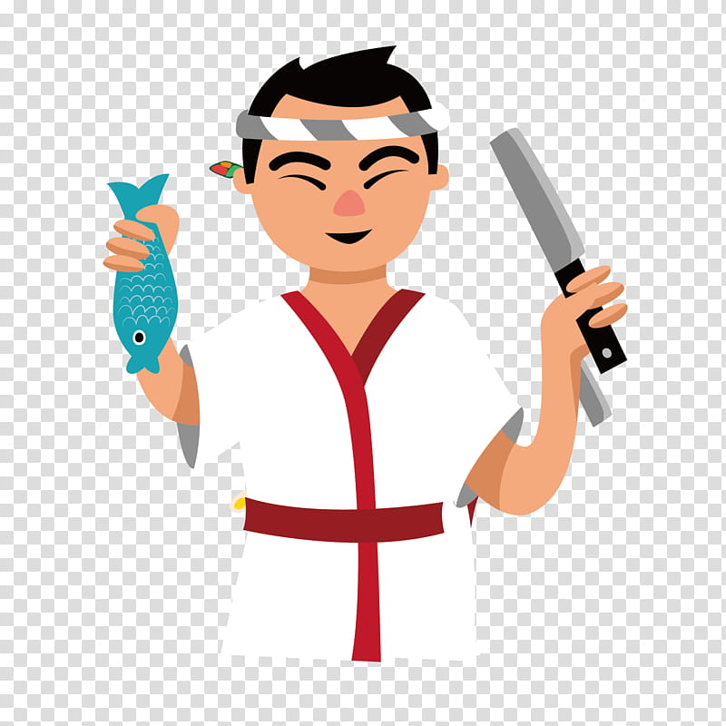 Chef, Sushi, Drawing, Male, Finger, Line, Hand transparent background PNG clipart