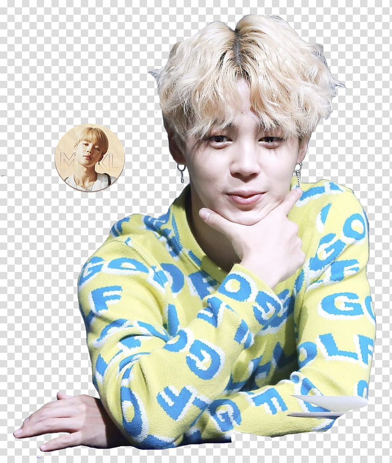 Park Jimin GOLF sweater fansign HQs transparent background PNG clipart