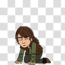 HTTYD Hiccup Shimeji, kneeling brown haired male cartoon character illustration transparent background PNG clipart