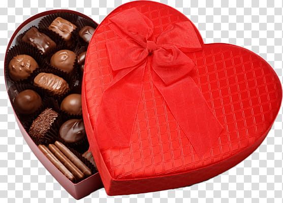 Valentine day  s, box of chocolates transparent background PNG clipart