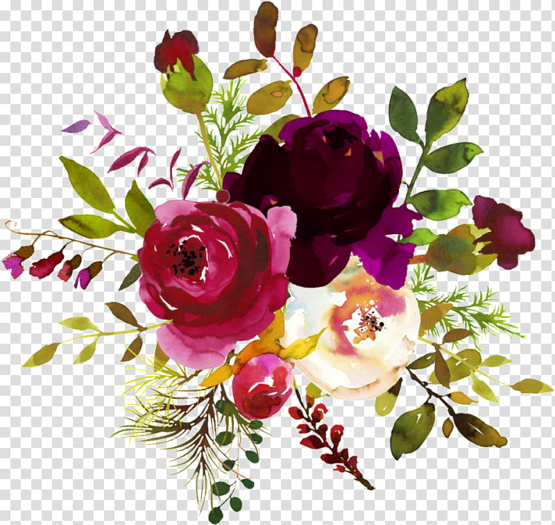 Wedding Watercolor Flowers, Floral Design, Burgundy, Watercolor Painting, Flower Bouquet, Maroon, Red, Wreath transparent background PNG clipart