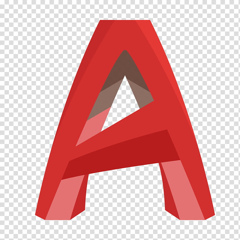 Autodesk Logo, Autocad, Background Process, Computer Program, Symbol, Drafter, Red, Triangle transparent background PNG clipart
