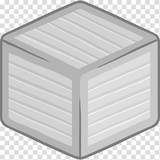 Minecraft Icon D Iron Block White Cube Illustration