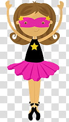 Super halloween parte , girl in dress illustration transparent background PNG clipart