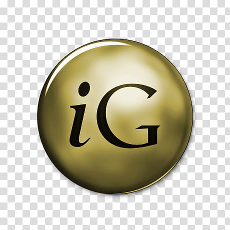 Network Gold Icons, igoogle-, iG logo transparent background PNG clipart