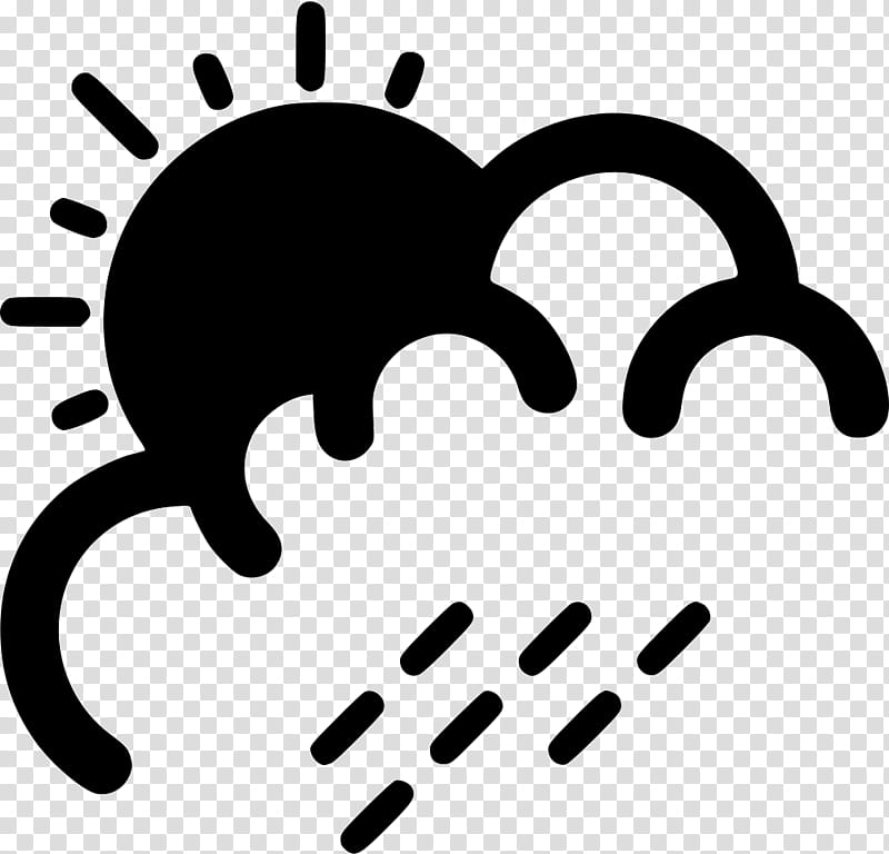 Rain Cloud, Snow, Weather, Storm, Meteorology, Weather Forecasting, Black, Black And White transparent background PNG clipart