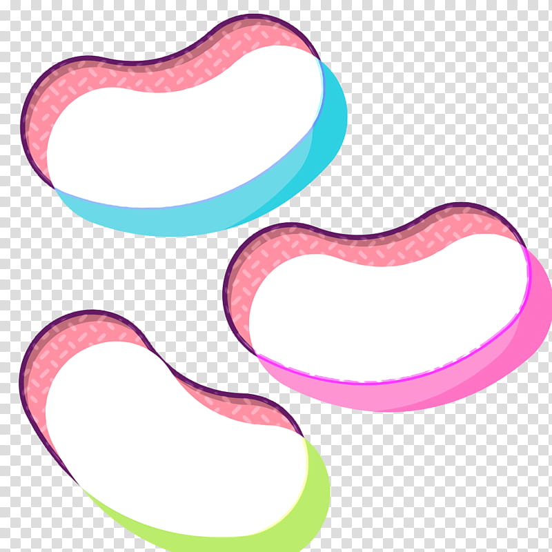 Jelly beans icon Sugar icon Desserts and candies icon, Pink, Heart, Line, Love, Material Property transparent background PNG clipart