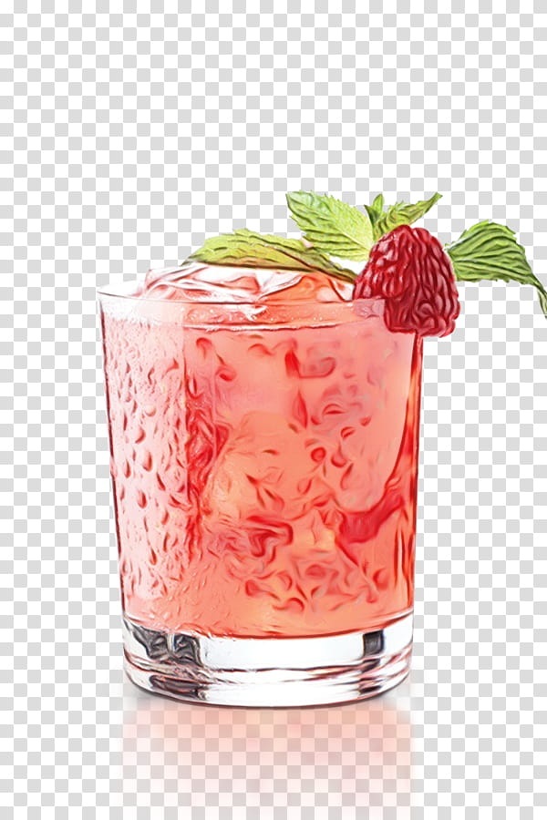 Strawberry, Cocktail, Sea Breeze, Cocktail Garnish, Caipirinha, Bay Breeze, Caipiroska, Drink transparent background PNG clipart