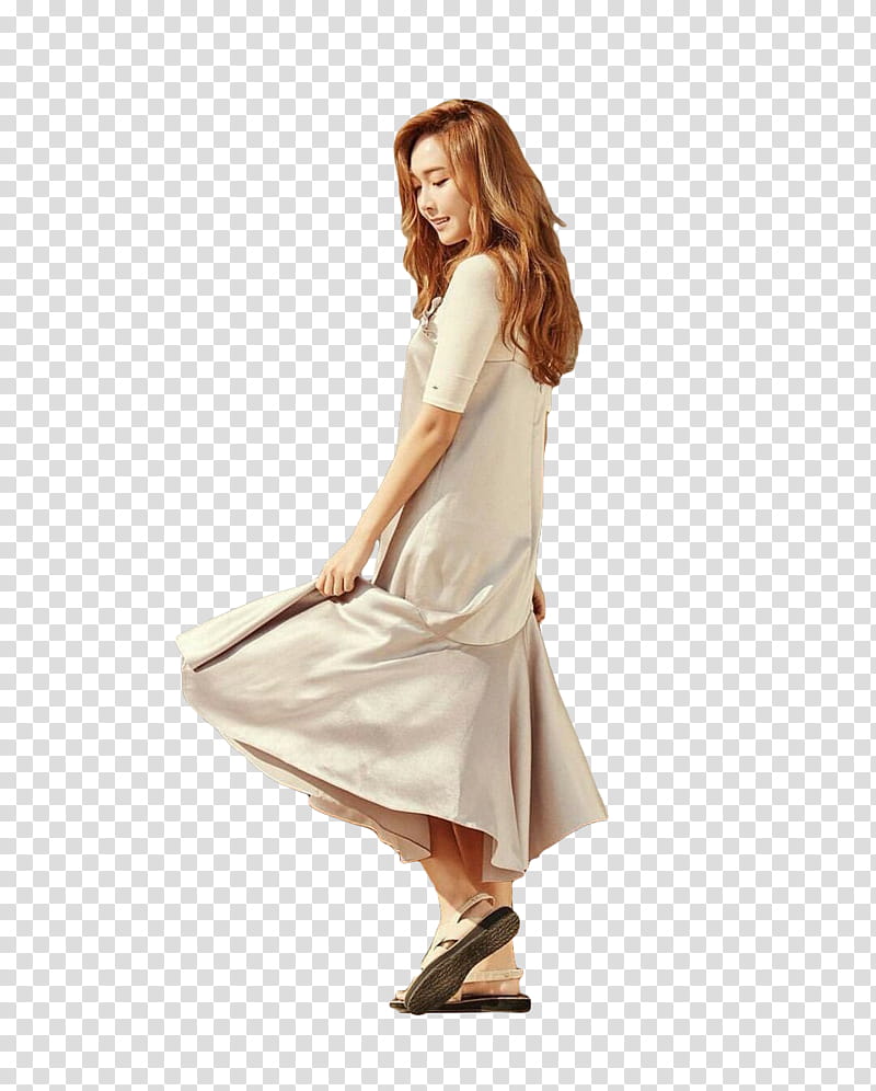 RENDER JESSICA JUNG BE SUMMER , woman in white dress transparent background PNG clipart