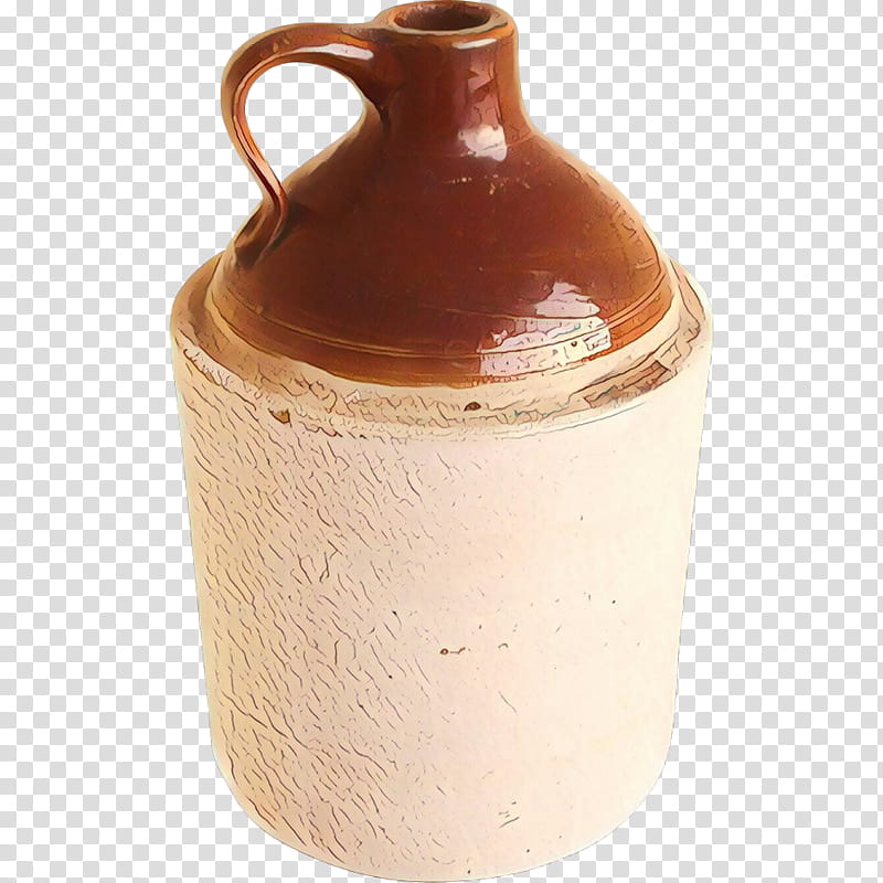 Jug Earthenware, Ceramic, Pottery, Lid, Brown, Beige, Serveware, Crock transparent background PNG clipart