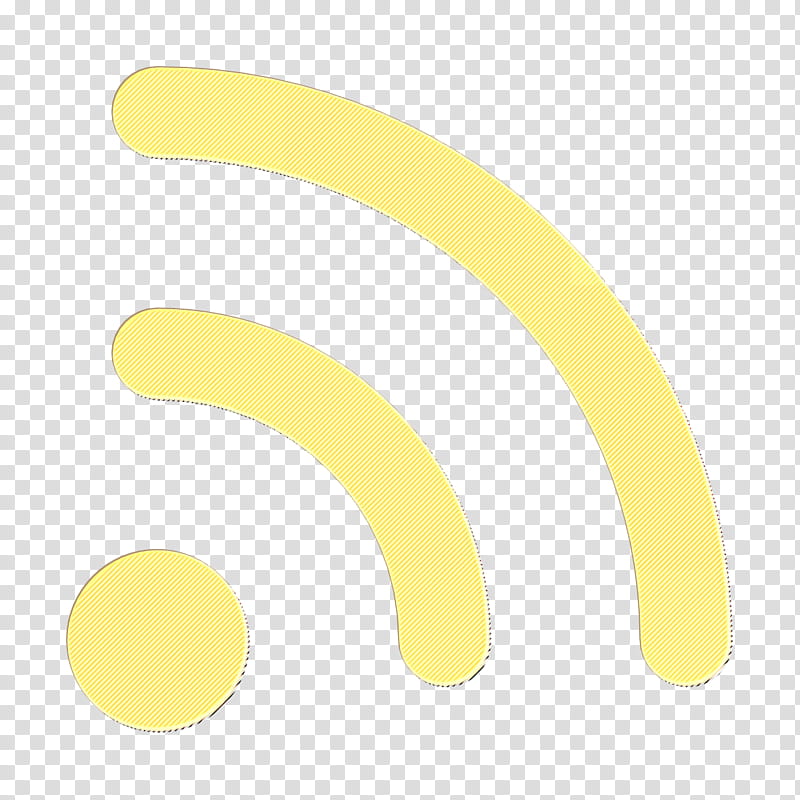 Communication and media icon Wifi signal icon, Yellow, Text, Line, Symbol, Logo, Circle transparent background PNG clipart