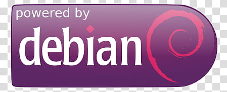 Powered, Debian logo transparent background PNG clipart