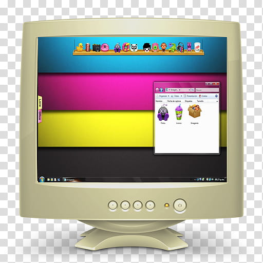 All my s, turned-on gray CRT computer monitor transparent background PNG clipart