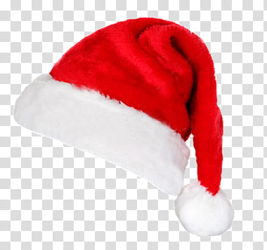 CHRISTMAS MEGA, red and white Christmas hat illustration transparent background PNG clipart