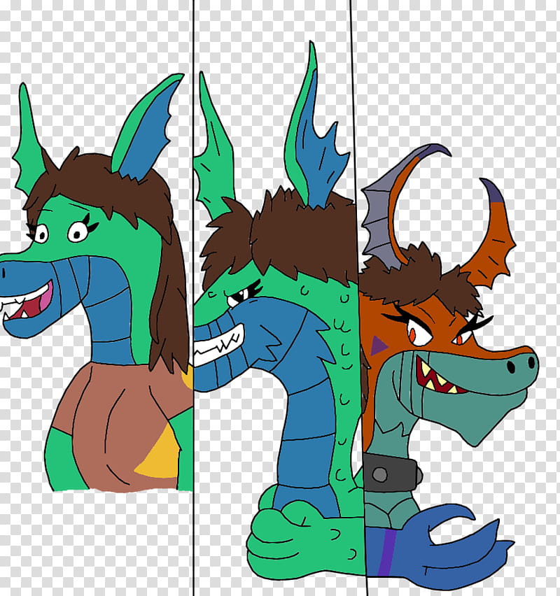 Three sides of Emmy the Dragoness transparent background PNG clipart