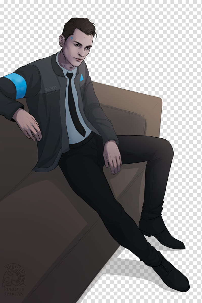 Detroit Become Human Sitting, Bryan Dechart, Video Games, Kara, Android, Fandom, Tights, Male transparent background PNG clipart