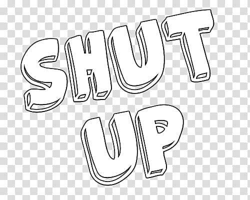 collage, shut up text transparent background PNG clipart