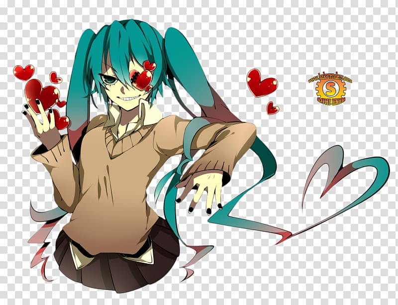 Anime Render , blue haired female illustration transparent background PNG clipart