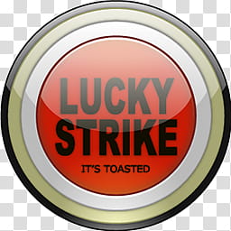 Lucky Strike Dock Icons, Filters x transparent background PNG clipart