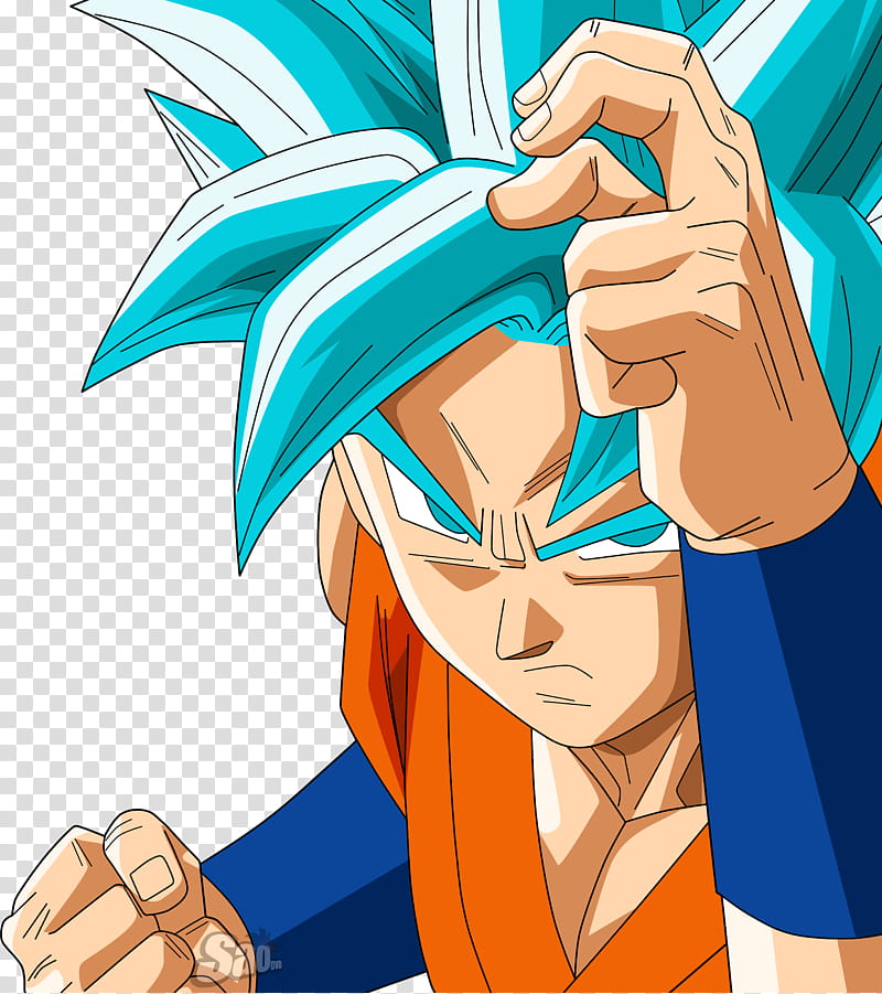 Goku SSGSS Power  transparent background PNG clipart
