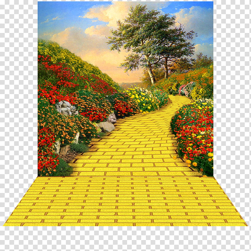 Yellow Brick Road, Wonderful Wizard Of Oz, Wicked Witch Of The West, Tin Man, Cowardly Lion, Dorothy Gale, Follow The Yellow Brick Road, Drawing transparent background PNG clipart