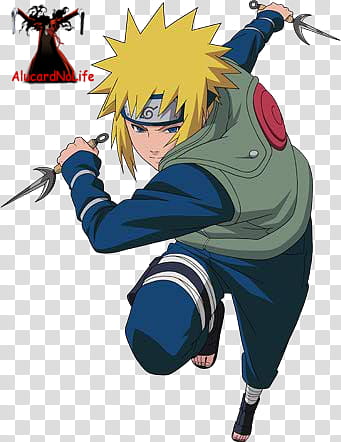 Minato Namikaze {Fourth Hokage}{The Yellow Flash}, Naruto transparent background PNG clipart