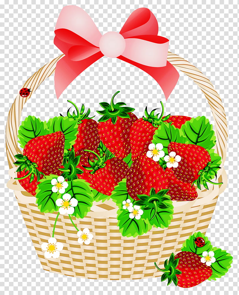 Strawberry, Fruit, Strawberries, Food, Plant, Present, Gift Basket, Holly transparent background PNG clipart