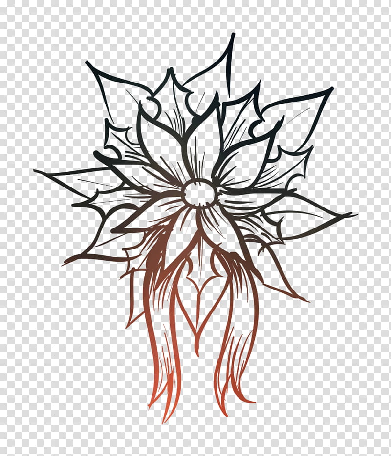 Flower Line Art, Floral Design, Drawing, Symmetry, Leaf, Blackandwhite, Plant, Tattoo transparent background PNG clipart