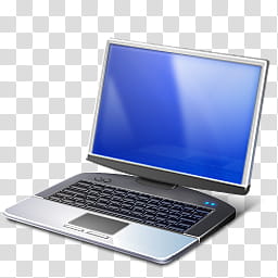 Vista RTM WOW Icon , Mobility, gray laptop computer illustration transparent background PNG clipart