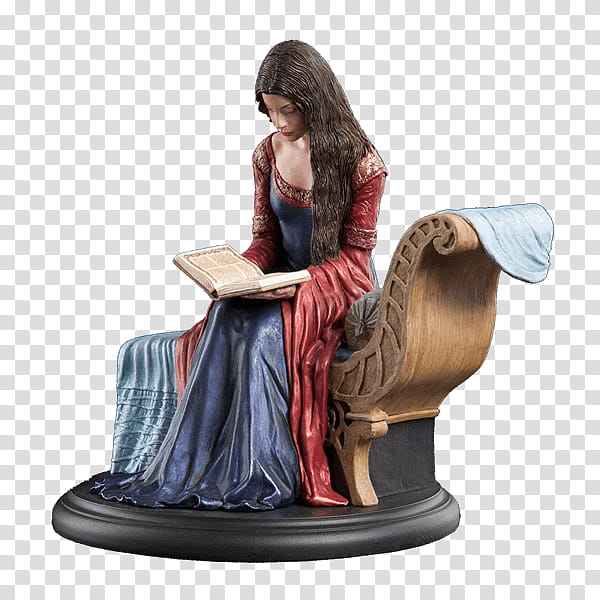 Reading, Lord Of The Rings, Arwen, Statue, Weta Collectibles, Sculpture, Weta Workshop, Middleearth transparent background PNG clipart