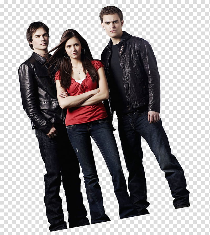 TVD , three celebrity actors transparent background PNG clipart
