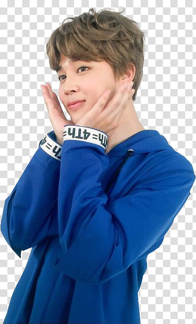 Jimin , BTS Jimin with both hands on face transparent background PNG clipart