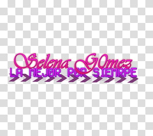 Texto Selena Gomez transparent background PNG clipart thumbnail