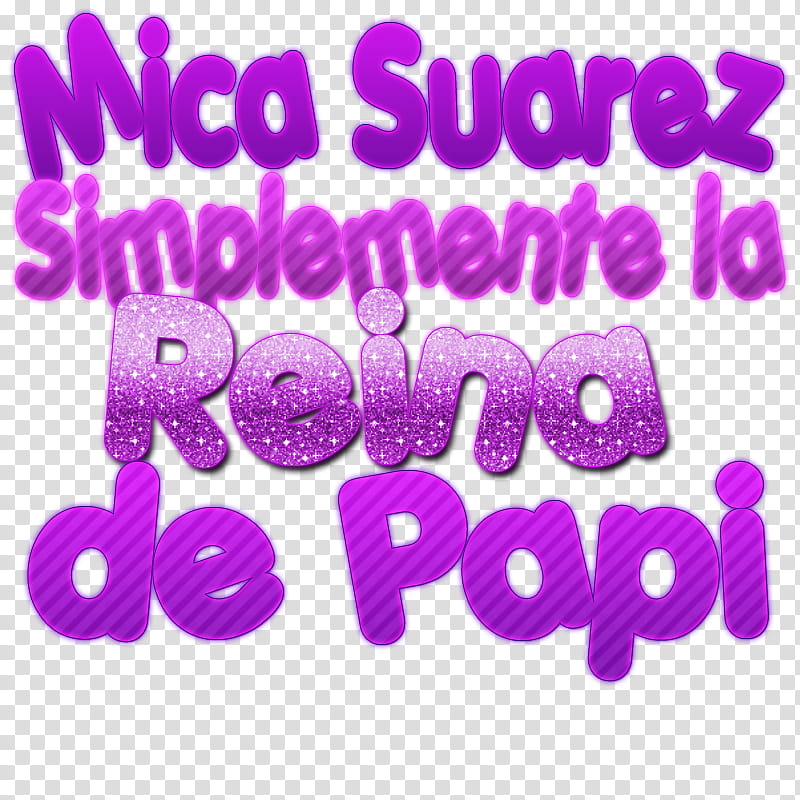 Texto Mica Suarez transparent background PNG clipart