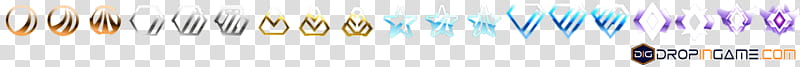 RocketLeague sprite rank / league icons, sprite transparent background PNG clipart